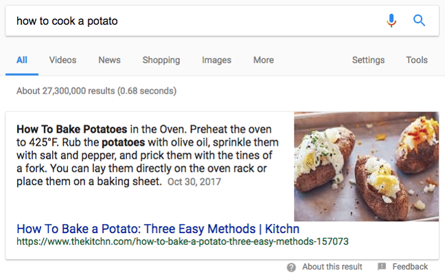 Google Featured Snippet